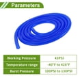 thumbnail image 5 of Unique Bargains 16.4Ft 1/4" 6mm ID 2mm Thickness Silicone Vacuum Tubing Hose High Temperature Automotive Vacuum Line 1 Pcs 130PSI Max Pressure, 5 of 5