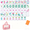Bright Floral, variant on 4 Layer Mahjong Tiles, 2026 NEW 160 Acrylic American 4 Layer Mahjong Tile Set with Clear Engraving with Exquisite Carrying Bag for Home, Travel & Game Nights (Mint Floral)