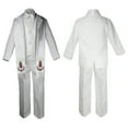 thumbnail image 4 of New Born Baby Boy Teen Christening Baptism Formal White Paisley Suit Silver Gold Maria Guadalupe on Stole SM-20, 4 of 4