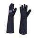 thumbnail image 1 of 2 guantes de jardinería, guantes de trabajo, guantes de poda de rosas, resistentes a los arañazos con Negro, 1 of 9