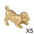 thumbnail image 1 of 5x Colgante De Perro De Latón Figura De Perro De Latón En Miniatura Para Escritorio Sala De Estar Sala De Té, 1 of 10