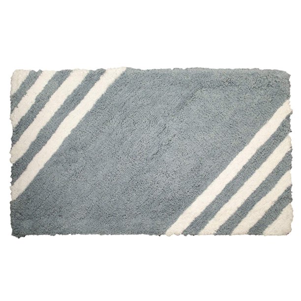 Bradford 20 X32 Cotton Tufted Bath Mat Bathroom Rug Blue Walmart Com Walmart Com
