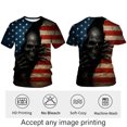 thumbnail image 3 of Blissboy Novelty Skull T-shirt Funny Gothic Graphic Tee Halloween Shirt Patriotic Shirt, 3 of 7