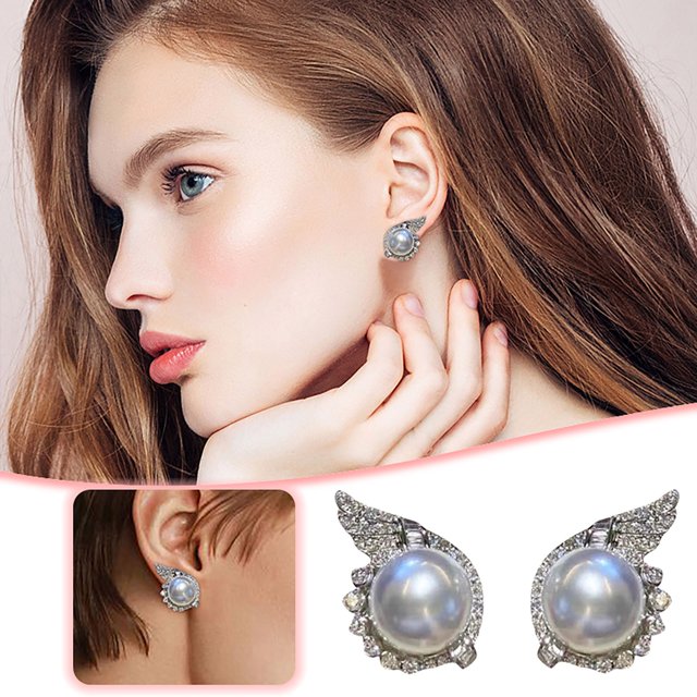 Ángel de diseño de luz Pendientes de perlas de joyería femenina Pendientes de perlas de alta gama