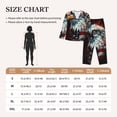 thumbnail image 4 of Gukieu USA Bald Eagle Print Women's Long Sleeve Pajama Set, Button Top Elastic Pocket Pajama Pants Two Piece Set Home Wear-XX-Large, 4 of 7
