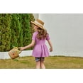 thumbnail image 4 of Arshiner Girls Summer Outfits Short Sleeve Ruffle Hem Top and Biker Shorts Set Girl Clothes, 4 of 5