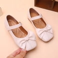 thumbnail image 7 of YunPes Girls Dress Shoes Cute Bow Closed Toe Falt Shoes Mary Jane Shoes Elegant Comfy School Uniform Shoes Casual Daily, 7 of 7
