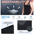 thumbnail image 6 of COMFREE Men's Compression Shirt Slimming Shapewear Body Shaper Abdomen Chest Gynecomastia to Hide Man Boobs Moobs Tank Top Undershirt, 6 of 7