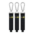 thumbnail image 6 of Hook 'n Hang Wrap-It Storage Straps - 18" (3-Pack) Black - Carabiner Straps to use as an Extension Cord Holder with Hooks, 6 of 9