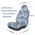 thumbnail image 3 of Wukai Paisley Floral Branches Full Set Car Seat Covers with Soft Padding Universal Auto Front Seats Protector and Cushion Mat, 3 of 5