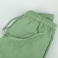 thumbnail image 4 of JUUNthy Wide Leg Pants for Womens, Drawstring Loose Fit Lightweight Casual Lounge Trousers with Pockets Brown S, 4 of 15