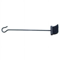 15348 30 in. Black Steel Construction Fireplace Brush