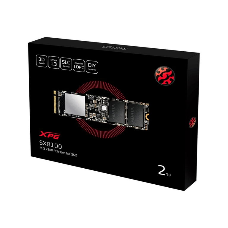 【NVMe SSD 2TB】XPG SSD M.2 2TB SX8100 ADATA XPG SX8100 - SSD - 2 TB - external - M.2 2280 - PCIe 3.0 x4