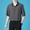 Dark Gray, variant on COSFO Short Sleeve Shirts for Men Collared Casual Button Down Tops Business Regular Fit Solid Mens Shirt
