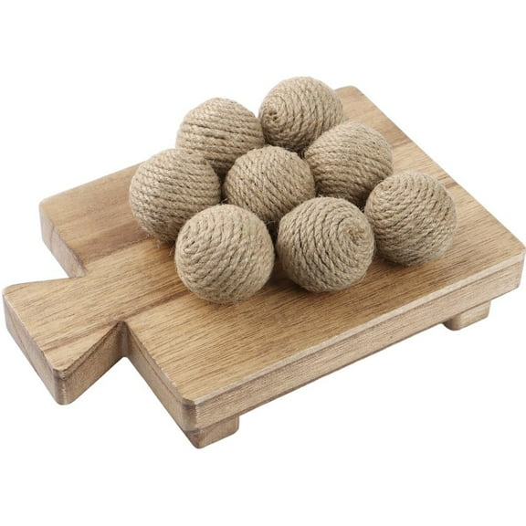 8 Pcs Decorative Balls, Country-style Decor Balls, Decorative Balls for Centerpiece Bowl Fillers, Finely-woven Decor Balls, Farmhouse Indoor Outdoor Decors Gifts