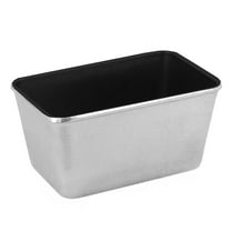 KUKMARA Cast Aluminum Non-Stick Loaf Pan 5.7x3.9" (14.5x10 cm) Rectangular Bread Mold Baking Mold Bread Non-Stick Baking Dish Bread Pan Aluminum Baking Pan for Banana Cake and Bread, Gray