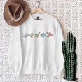thumbnail image 3 of Sudadera con estampado de dinosaurio, jerséis casuales de cuello redondo y manga larga para otoño e invierno, sudaderas de gran tamaño para mujer, 3 of 5