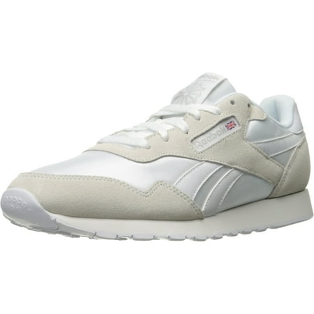 Reebok Men's Royal Nylon Classic Sneaker White/White/Steel - BD1552