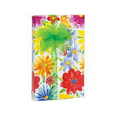 Watercolor Floral Birthday / Special Occasion Gift Wrap Wrapping Paper-16ft