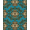 Blue, Pattern 1, variant on ODIKA 4' x 6' Machine Washable Non-Slip Area Rug, Middle Eastern Foliage High Traffic Rug, Black, 343477