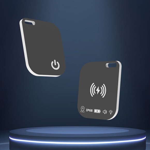 Peggybuy Wireless Charging Wallet Tracker Card Works for Apple Find My for Luggage Purse