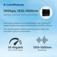 thumbnail image 6 of 6 Fiber Indoor Outdoor Fiber Optic Cable, Singlemode 9,125 Black, Riser Rated, Spool, 1000 Foot, 6 of 7