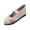 Beige, variant on Dlongli Women's Ballet Shoes Comfortable Slip on Round Toe Flat Casual Shoes for Walking Driving Dressy