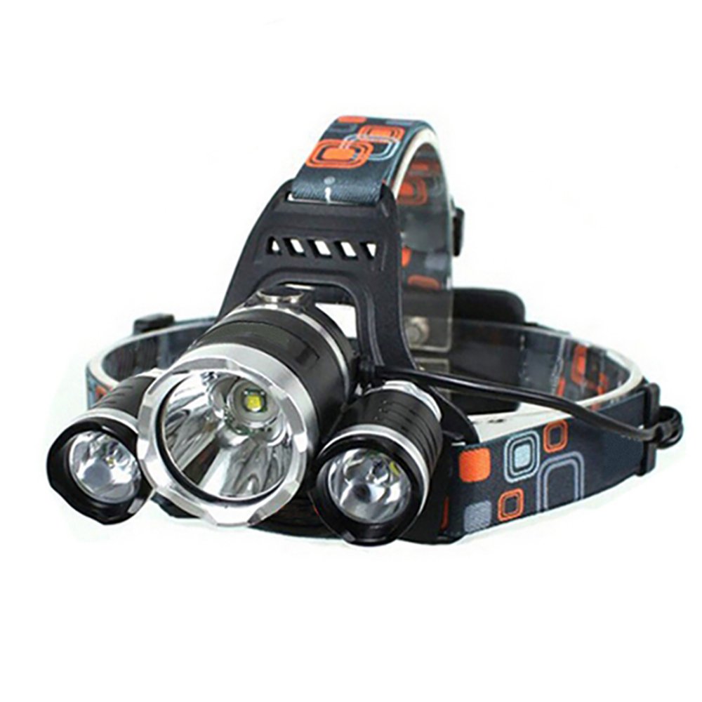 LED Headlamp, 5000 Lumens Flashlight with 3 Lighting Modes, White Light