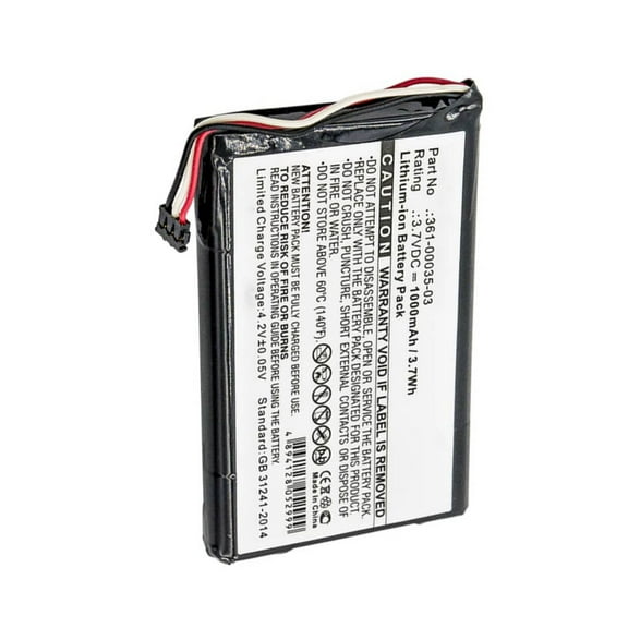 Replacement Battery for Garmin 361-00035-03 (1000mAh Li-ion 3.7V)