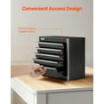 thumbnail image 4 of VEVOR Tool Box 8.6-inch Portable Metal Tool Box with 5 Drawers Tool Organizer Black, 4 of 9