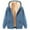 Sky Blue, variant on BiZtdJrK Women's Casual Full Zip Up Hoodies Fall Winter Warm Fleece Lined Hooded Sweatshirt Fashion Heart Printed Sherpa Jacket Coat with Pockets Lightning Sale Red M