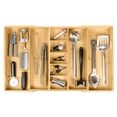 thumbnail image 1 of Organizador de cajones de cocina KitchenEdge ajustable de bambú, 1 of 6