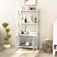 thumbnail image 5 of Costway Bathroom Storage Cabinet with Open Shelves & Double Doors Modern Storage Organizer White, 5 of 10