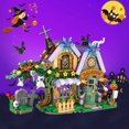 thumbnail image 5 of Halloween Haunted House Mini Bricks Building Toys - Ghost Vampire Building Kit for Kids, Halloween Displayable Model Haunted House Party Gift, 5 of 5