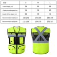 thumbnail image 5 of Lishi Fluorescent Yellow Reflective Safety Vest with Zippered Pocket, Breathable Mesh Lining, and Wear-resistant Design - S Size, 5 of 5