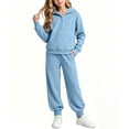 thumbnail image 4 of Vmvidoty Half Zip Drop Shoulder Long Sleeve Tracksuit 2 Piece Activewear Set Sweatsuits Toddler 5-6 Years, 4 of 8