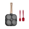 thumbnail image 4 of Sartén antiadherente para huevos, sartén redonda antiadherente, para huevos, sartén para cocinar huevos domésticos, sartén para panqueques para 4 agujeros, 4 of 9