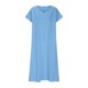 thumbnail image 3 of Traje de Falda Larga Para Mujer, Cuello En V, Vestido Informal de Lino, Atuendo de Primavera y Verano Con Sandalias, 3 of 3