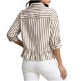 thumbnail image 6 of Sexlip Women's Blouse Short Sleeve Button Down Style Comfortable Wear Daily Wear Essential Durable Quality Fashion Forward Yellow XXL, 6 of 8