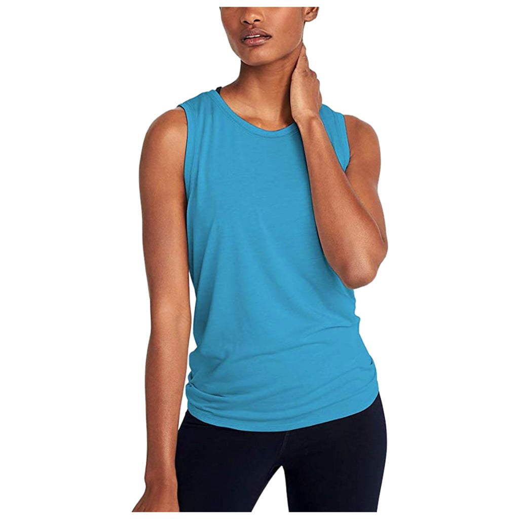Womens Open Back Athletic Tops