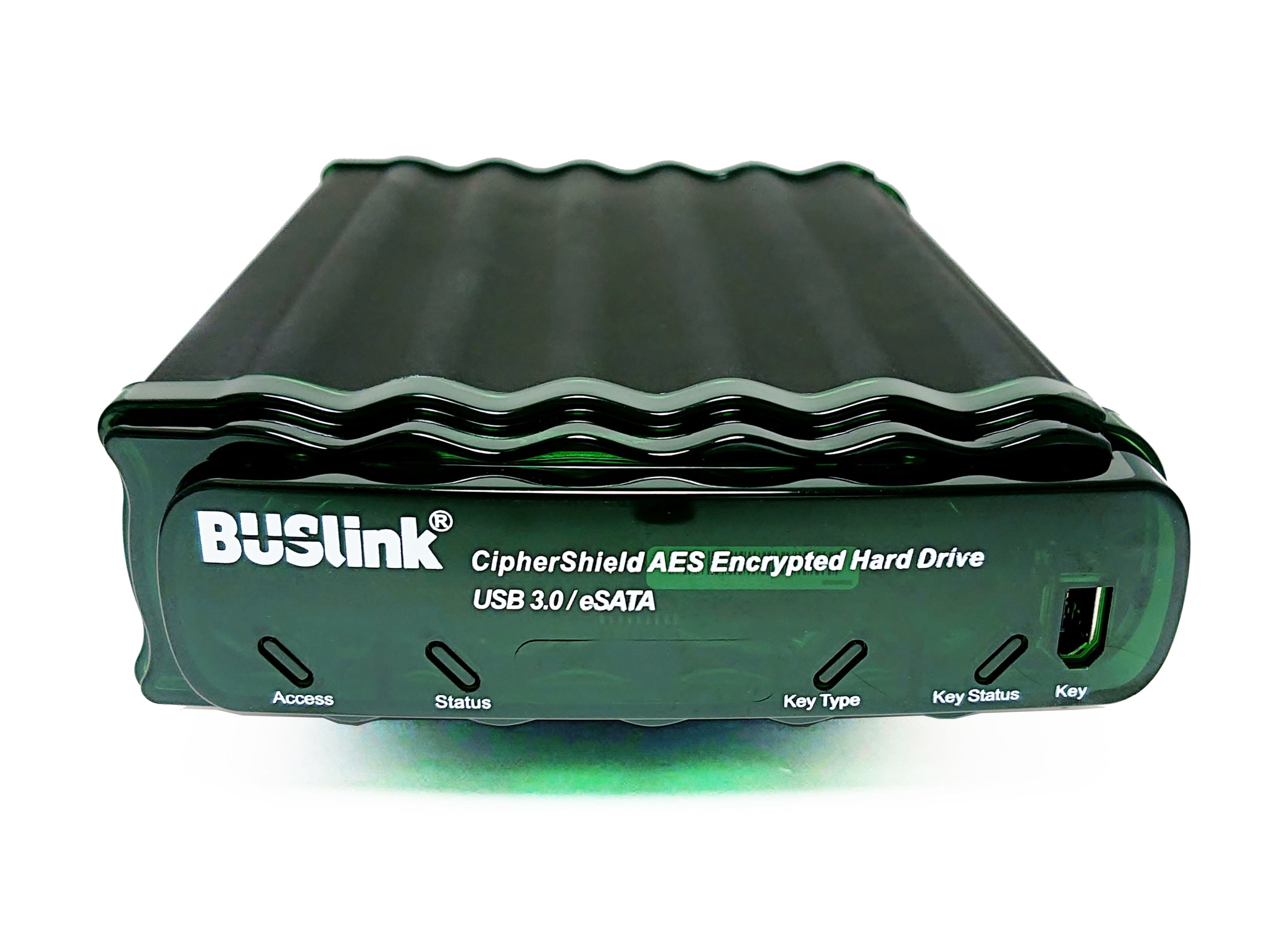 Buslink CipherShield - CSE2TSDSU3 2TB SSD - 256-bit AES FIPS 140-2 HIPAA - USB 3.2 Gen 1 (3.0)/eSATA - Hardware Secure Encrypted External Desktop Drive