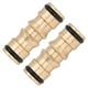 thumbnail image 5 of 2Pcs Pipe Connector Brass Male to Male Quick Connect Hose Joint Tube Fitting Set Kit 1/2in, 5 of 5