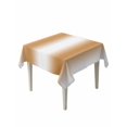 thumbnail image 2 of Burnt Orange White Ombre Tablecloth Square Table Cloth 54x54, Waterproof Tablecloth Outdoor Table Cloth, Modern Abstract Art Farmhouse Gradient Washable Table Cover for Kitchen Dinning Party, 2 of 8