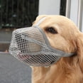 thumbnail image 6 of Muzzle for Dog Bite Protective Nylon Soft Cage Muzzles Adjustable Portable Gray Medium, 6 of 7