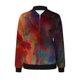 thumbnail image 5 of Ailaofu Womens Zip up Sweatshirt Jacket Stand Collar Hoodless Outerwear Casual Print Long Sleeve Bomber Coat with Pocket Fall, 5 of 5