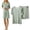 Green, variant on MAIHAN Womens Two Piece Outfits Summer Outfits Cute Clothes Shirt and Short Outfit Cute 2 Piece Outfits for Women Casual Two-Piece Outfit