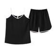 thumbnail image 2 of Goodtrade8 Pajamas for Women Set Soft 2 Piece Camisoles Casual Loungewear Solid Color Sleeveless Women's Pajamas, 2 of 5