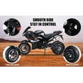 thumbnail image 6 of Dapmiu Quiet 4-Stroke Kids Motorcycle - Diaphragm Carburetor No Leakage, Hydraulic Suspension & Comfortable Seat Cushion Black, 6 of 8