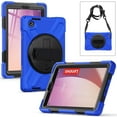 thumbnail image 3 of XYX Case for Lenovo Tab M8 4th Gen 8.0 inch 2023 Release TB-300FU with 360 Degree Rotating, Hand Strap, Shoulder Strap, Blue, 3 of 7