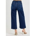 thumbnail image 3 of Risen Jeans - High Rise Cropped Wide Leg Jeans in Vintage Dark Indigo (27" Inseam) - RDP5921, 3 of 8